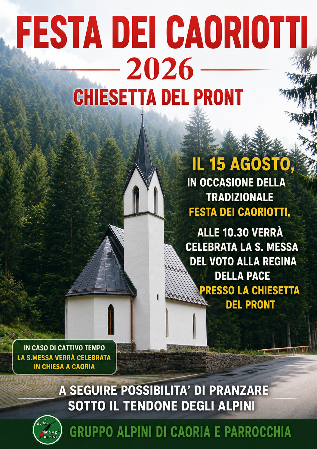 cena sociale alpini caoria 2026